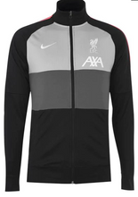 Load image into Gallery viewer, Men&#39;s Nike Liverpool Full-Zip Anthem Black &amp; Grey Track Soccer Jacket

