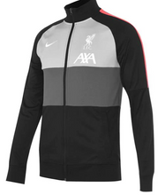 Load image into Gallery viewer, Men&#39;s Nike Liverpool Full-Zip Anthem Black &amp; Grey Track Soccer Jacket
