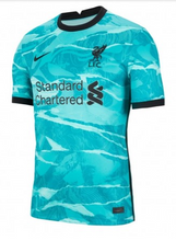 Load image into Gallery viewer, Men&#39;s Nike Liverpool FC 2020-2021 Aqua Blue Soccer Jersey
