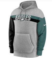 Load image into Gallery viewer, Men&#39;s Nike Philadelphia Eagles Heritage Tri-Blend Grey, Black &amp; Green Pullover NFL Hoodie
