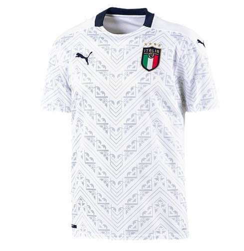 Men's Puma Italy 2020-2021 White Soccer Jersey