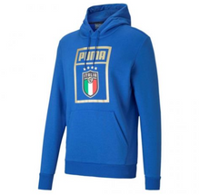 Load image into Gallery viewer, Men&#39;s Puma Italia Blue Pullover Soccer Hoodie

