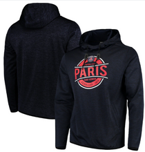 Load image into Gallery viewer, Men&#39;s Paris Saint-Germain Heathered Navy Pullover Soccer Hoodie
