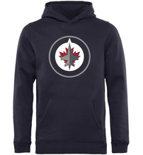 Load image into Gallery viewer, Winnipeg Jets Adidas Pullover Hoodie - Men - Blue Navy
