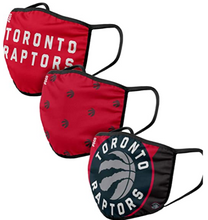 Load image into Gallery viewer, Toronto Raptors 3 Pack Face Mask/Cover
