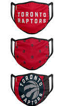 Load image into Gallery viewer, Toronto Raptors 3 Pack Face Mask/Cover
