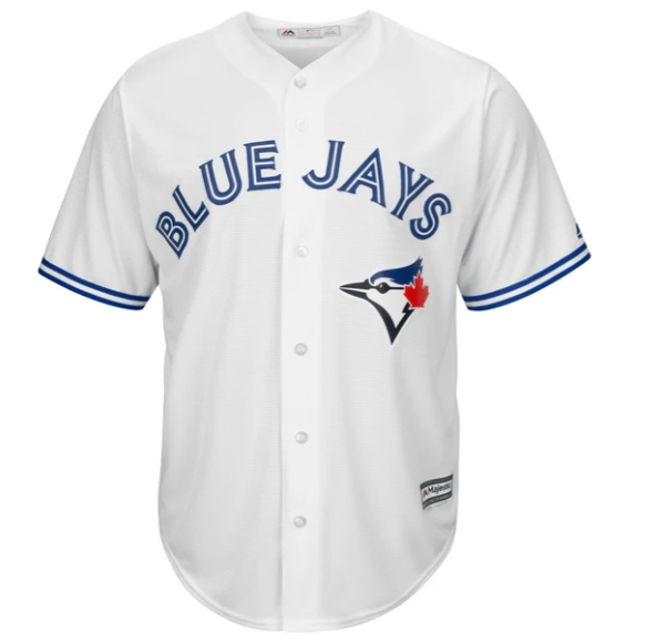 Men's Majestic Toronto Blue Jays White Replica MLB Jersey