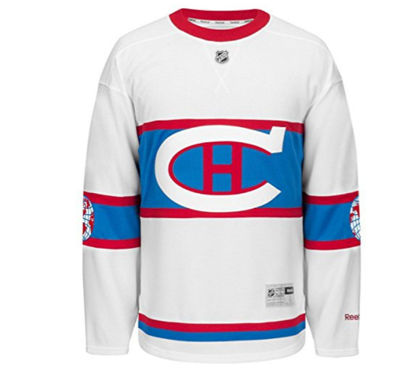 Men s Reebok Montreal Canadiens Winter Classic White NHL Jersey Pro Image Sports Square One