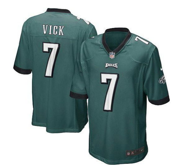 Women's Nike Mike Vick Midnight Green Philadelphia Eagles Game Jersey
