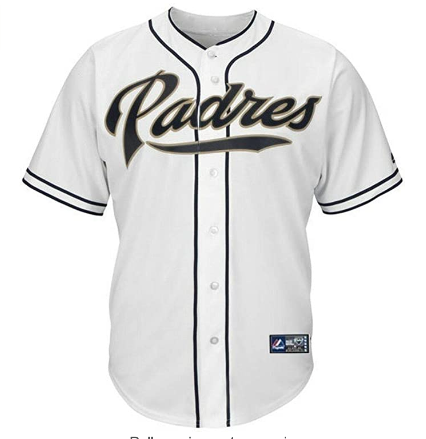 Men's Majestic San Diego Padres White Replica MLB Jersey