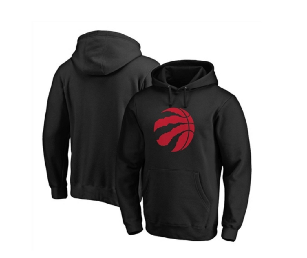 Youth Toronto Raptors Primary Team Logo Pullover Hoodie - Black
