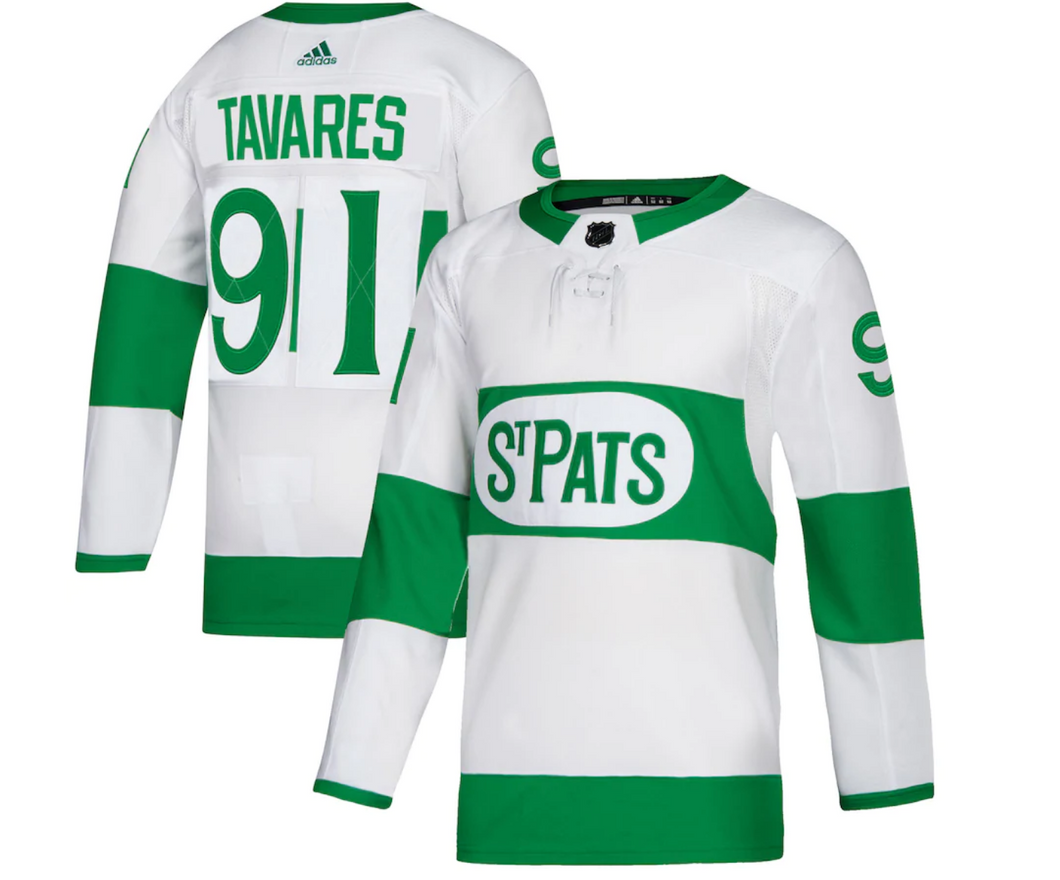 Men's Toronto St. Pats John Tavares adidas White Authentic Player - Jersey