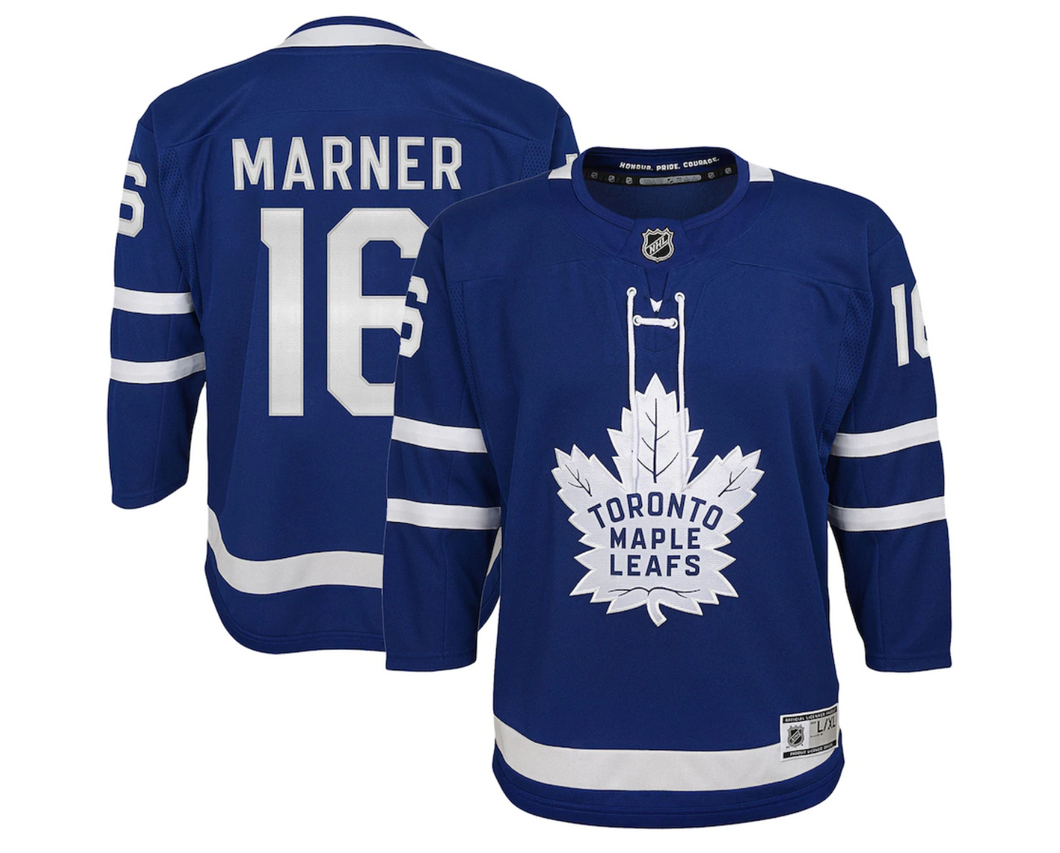 Youth Toronto Maple Leafs Mitchell Marner Blue Home Premier Player - Jersey