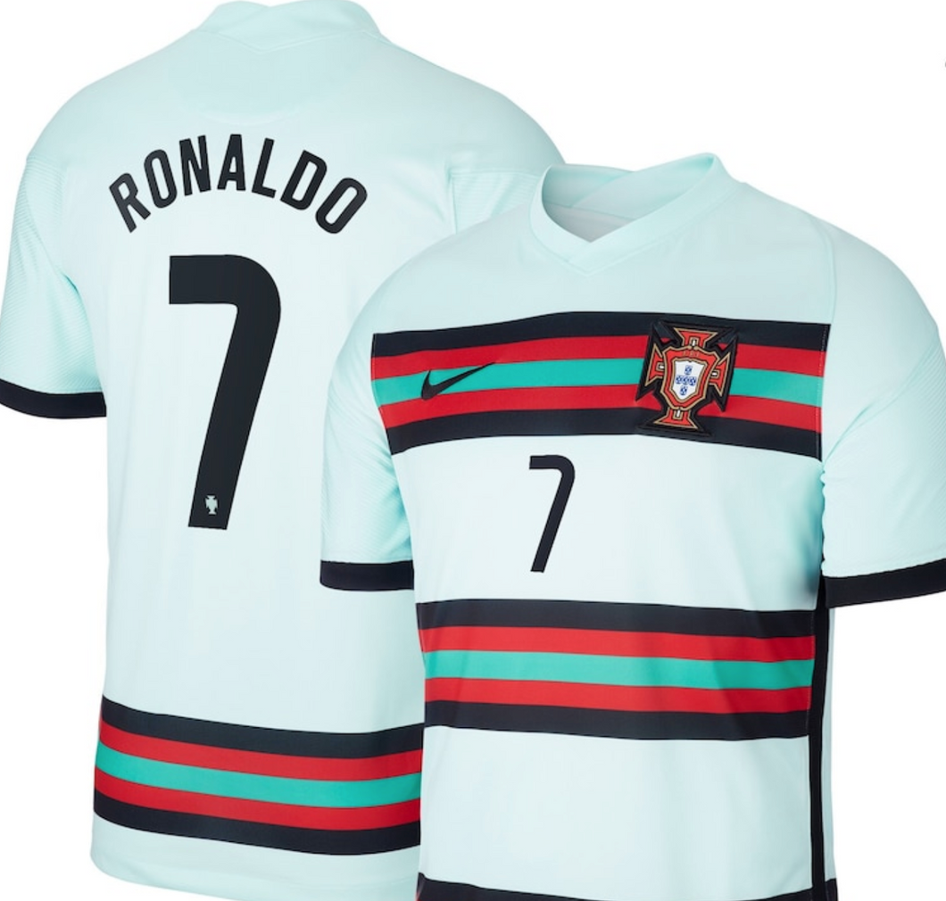 Youth Nike Portugal Cristiano Ronaldo Euro 2020-2021 Soccer Jersey