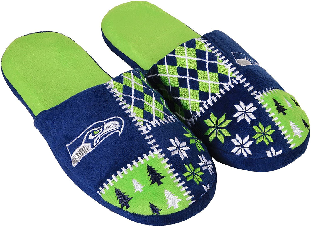 Seattle Seahawks NFL Colorblock Slide Slippers