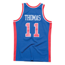Load image into Gallery viewer, Men&#39;s Mitchell &amp; Ness Isiah Thomas Detroit Pistons Blue NBA Hardwood Classics Swingman Jersey

