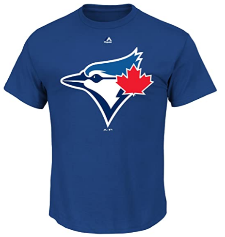 Toronto Blue Jays Majestic MLB Official Logo Men's Short Sleeve T-Shirt