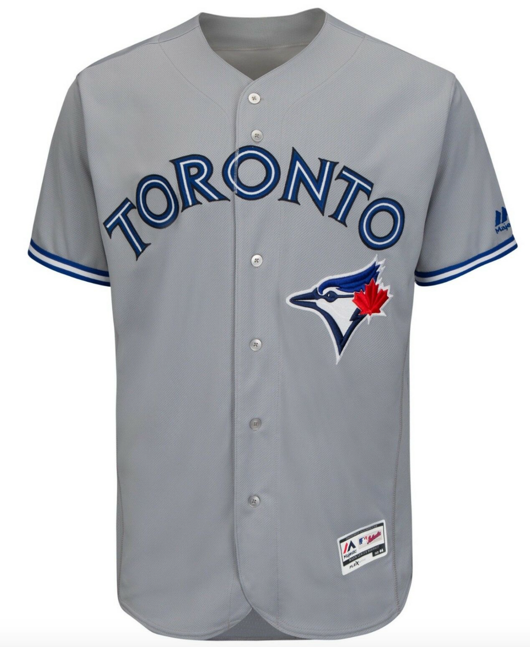 Men's Majestic Toronto Blue Jays Grey Authentic Collection MLB Jersey