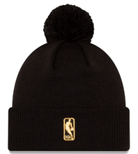 Load image into Gallery viewer, Toronto Raptors New Era Black 2020-21 City Edition - Alternate Pom Cuffed Knit Hat/Toque
