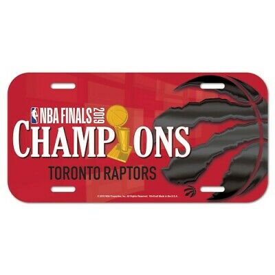 Toronto Raptors Wincraft 2019 NBA FInals Champions Lisence Plate Cover