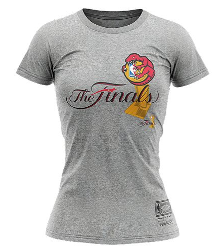 Toronto Raptors Women's Mitchell and Ness Hug The Trophy Tee