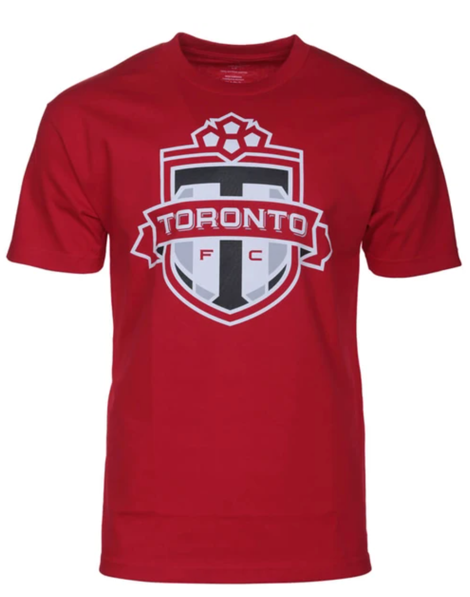 Men's Adidas Toronto FC Team Logo Red Soccer T-Shirt / Tee