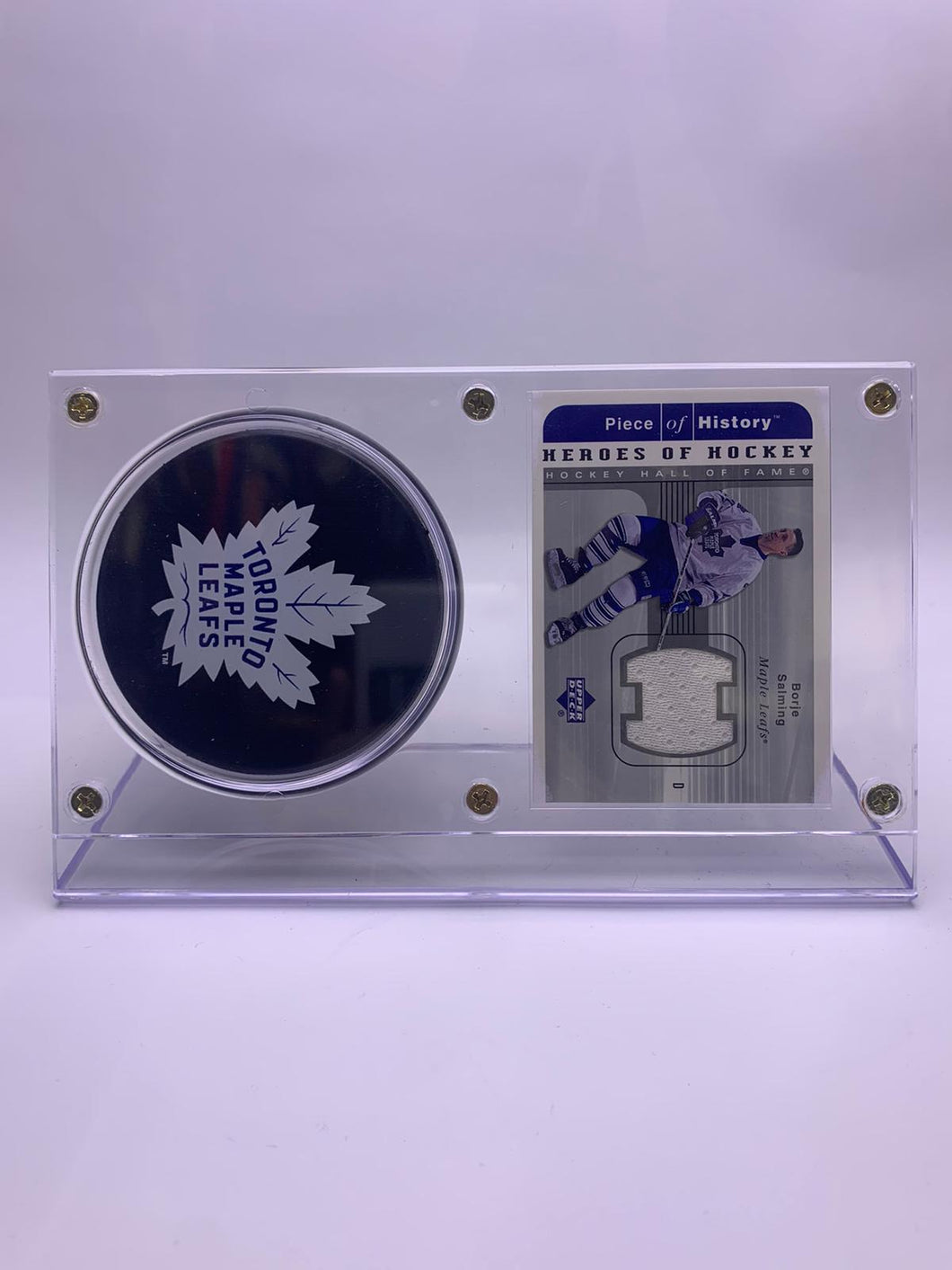 Toronto Maple Leafs Borje Salming Game-used Stick and Collectible Card
