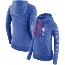Load image into Gallery viewer, Women&#39;s Toronto Blue or Grey Jays Nike Vintage Full-Zip Draw String Hoodie
