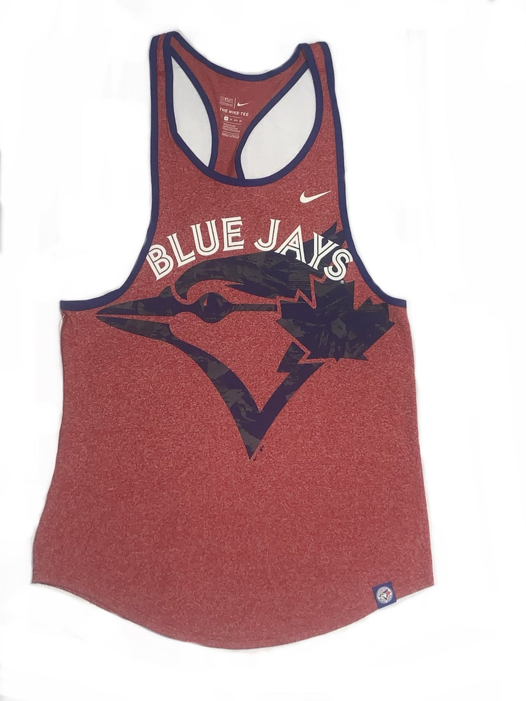 Women’s Toronto Blue Jays Nike Marled Racerback Red Tank