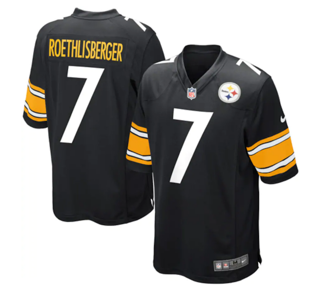 Youth Nike Pittsburgh Steelers Black Ben Roethlisberger Limited Jersey
