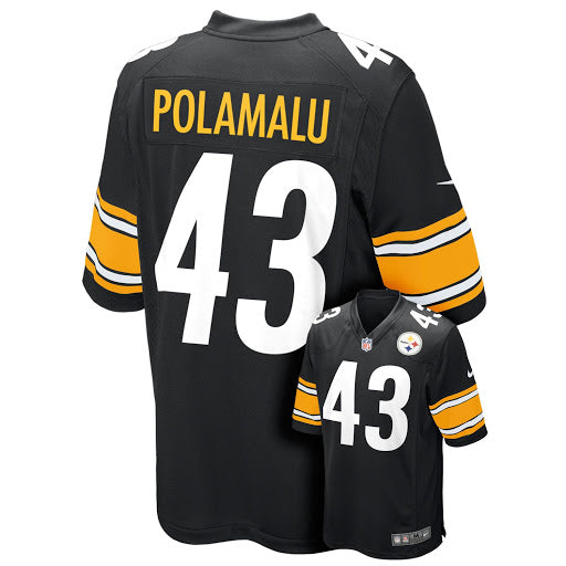 Youth Nike Pittsburgh Steelers Troy Polamalu Black Limited Retired Player Jersey