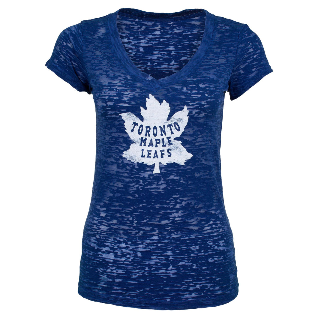 Toronto Maple Leafs Women's Valerie Burnout Vintage T-Shirt