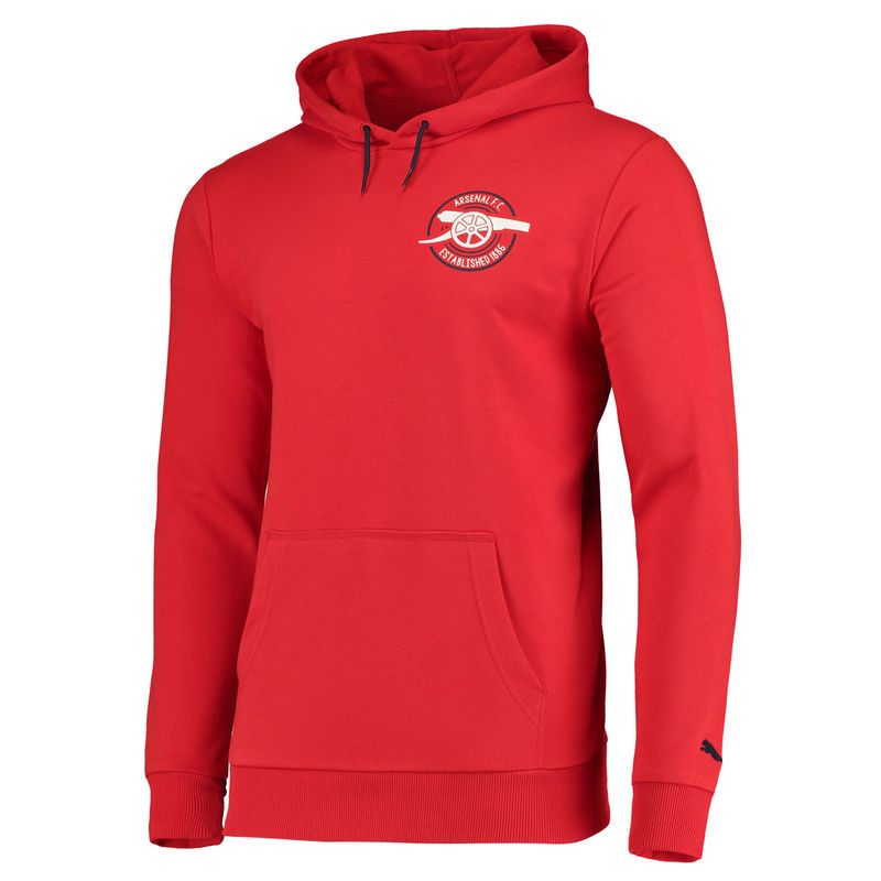 Men's Puma Arsenal Red Pullover Soccer Hoodie