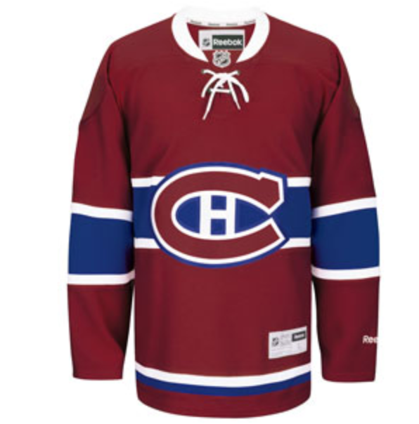 Women Reebok Montreal Canadiens Big & Tall Premier Replica Home NHL Hockey Jersey