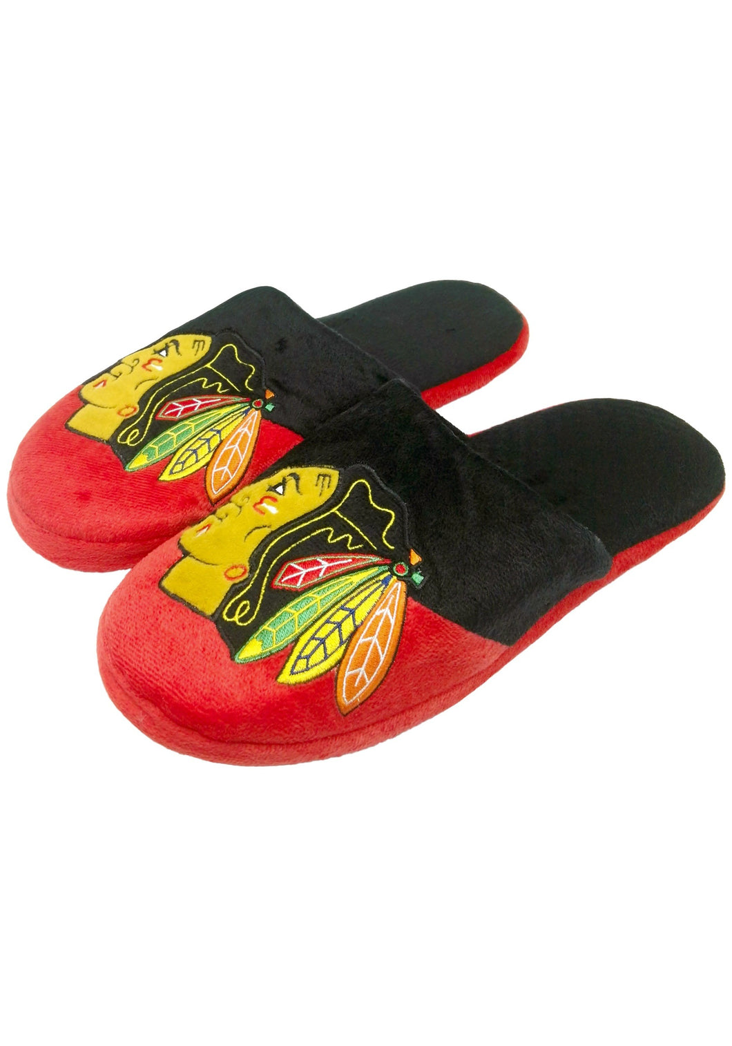 Chicago Blackhawks NHL Colorblock Slide Slippers