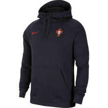 Load image into Gallery viewer, Men&#39;s Nike Portugal Black &amp; Red Pullover Soccer Hoodie
