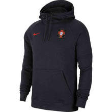 Load image into Gallery viewer, Nike Portugal Pullover Fleece Hoodie – Black &amp; Sport Red
