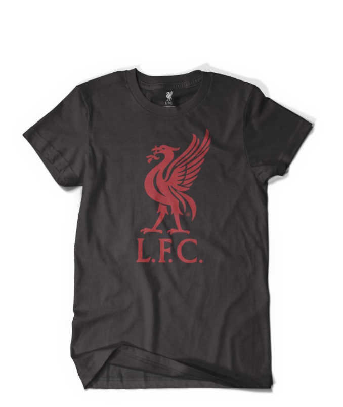 Liverpool FC Black Liverbird T-Shirt