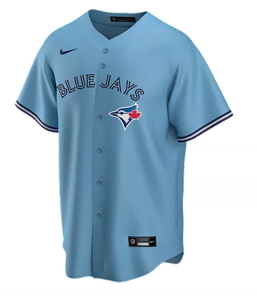 Men's Nike Toronto Blue Jays Powder Blue / Baby Blue Replica MLB Jersey