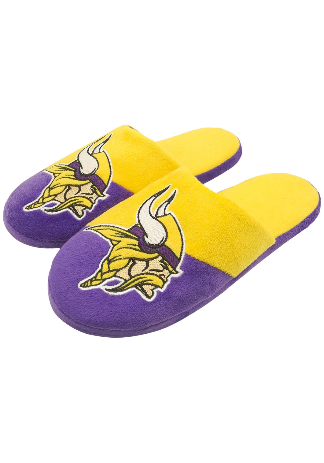 Minnesota Vkings NFL Colorblock Slide Slippers