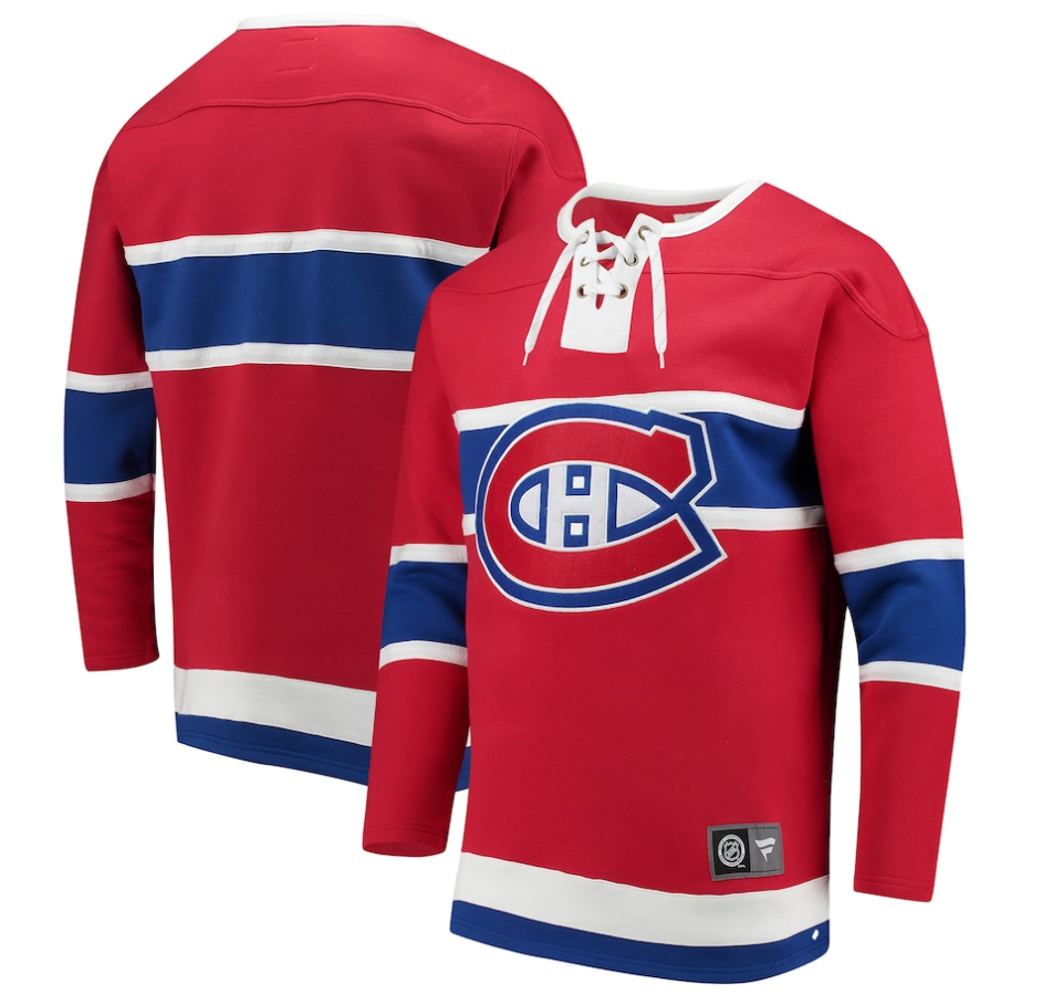 Men's Montreal Canadiens Fanatics Branded Red Franchise Pullover - Sweatshirt
