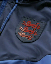 Load image into Gallery viewer, Men&#39;s Nike England Full-Zip Blue Soccer Windbreaker Hoodie
