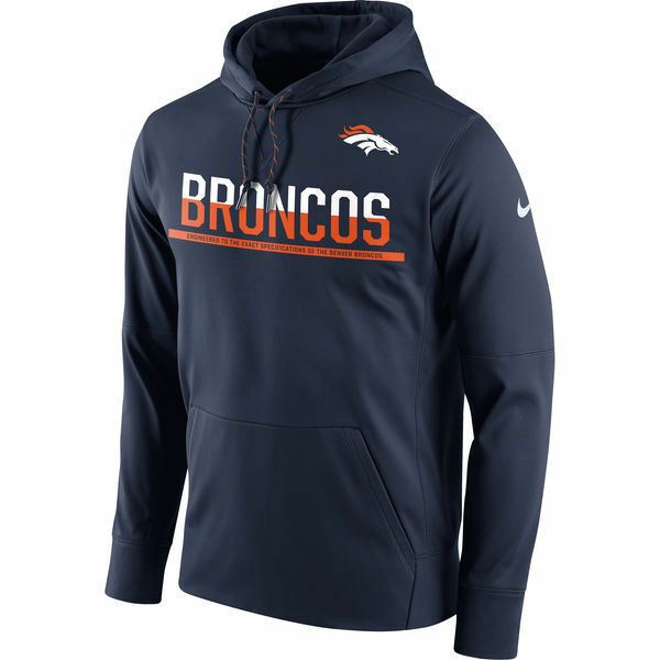 Denver Broncos Sideline Circuit Pullover Performance Hoodie NFL