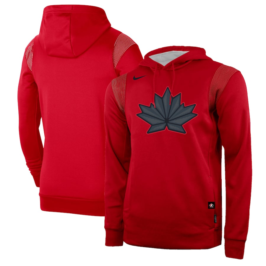 Men's Nike Red Hockey Canada 2022 - Performance Pullover Hoodie Olympic