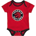 Load image into Gallery viewer, Toronto Raptors Newborn Trifecta 3-Piece Bodysuit Set - Black/Red/Heathered Gray

