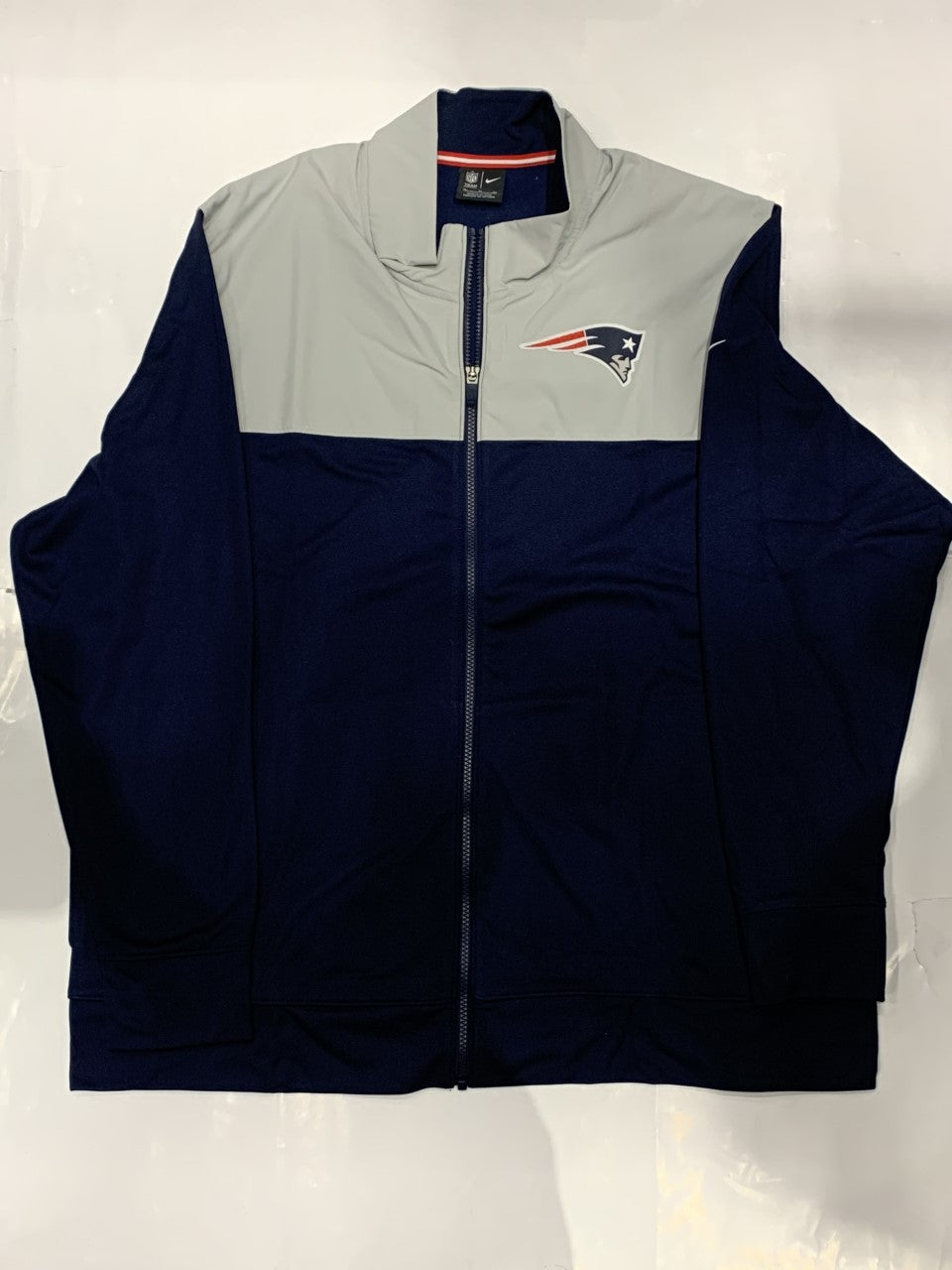 Patriots Logo Color-Blocked Full Zip Jacket